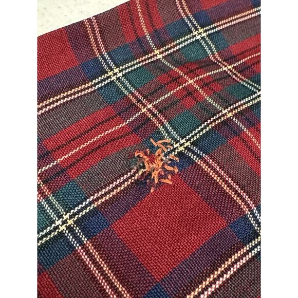 SIR PENDLETON Red Royal Stewart Tartan Plaid 2XL Virgin Wool L/S Button Shirt - Picture 7 of 9